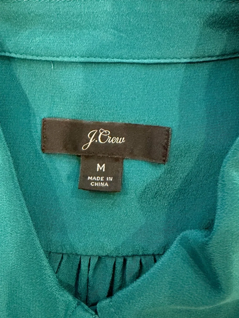 J Crew 100% silk, women top